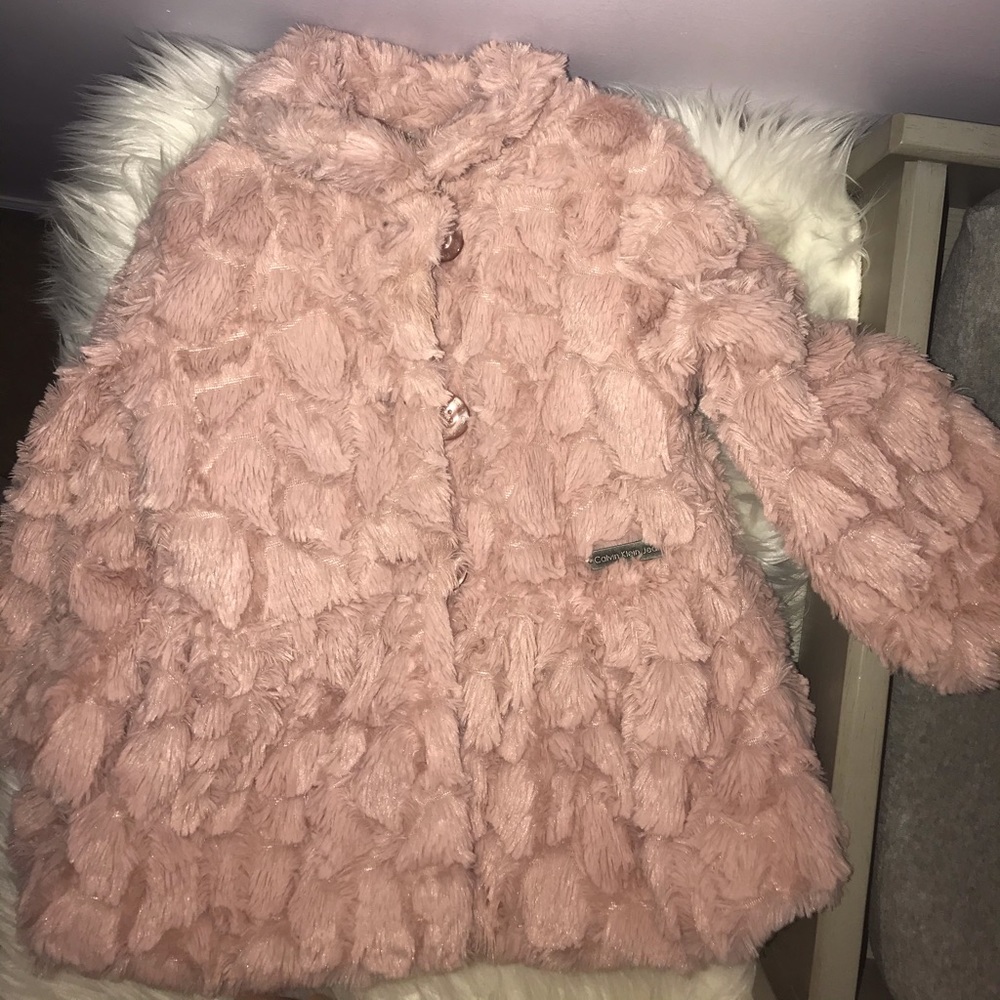 Baby girl faux fur coat